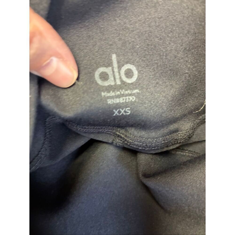 ALO Yoga NWT High Waist Biker Short Major Moves in Black Size XXS - Picture 4 of 6